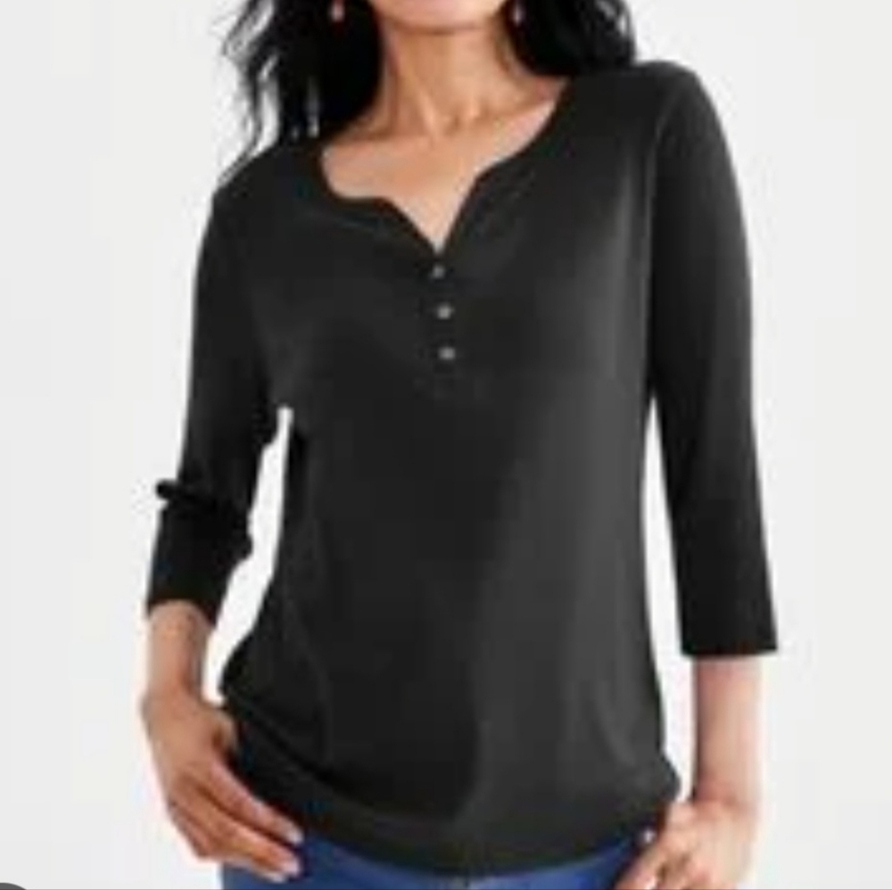 NWT Style & Co. Black Top 2XL